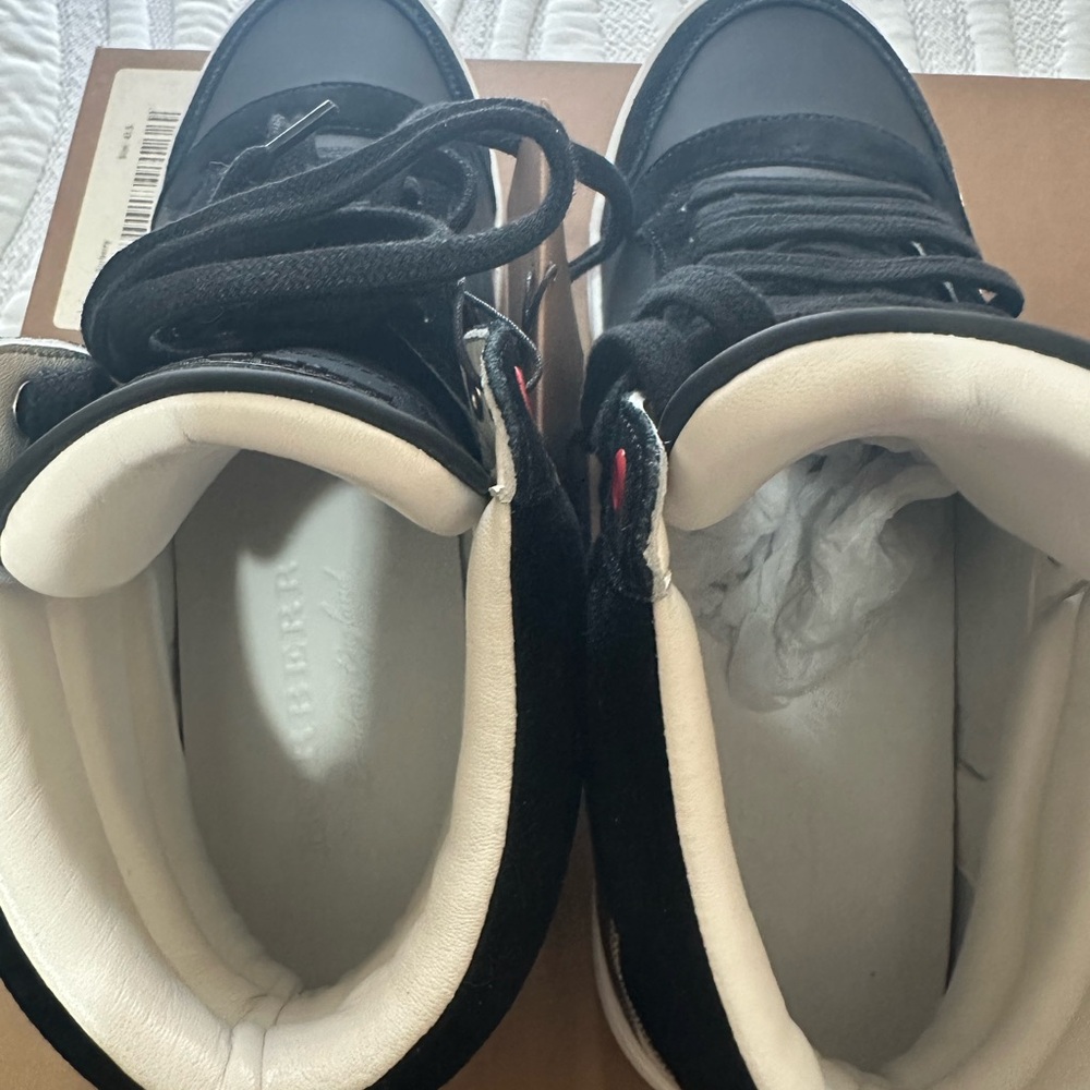 Burberry Black Reeth High Trainers - Picture 6 of 7